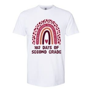 102 Day Of 2Nd Grade Rainbow 102 Day Of Second Grade Gift Softstyle CVC T-Shirt