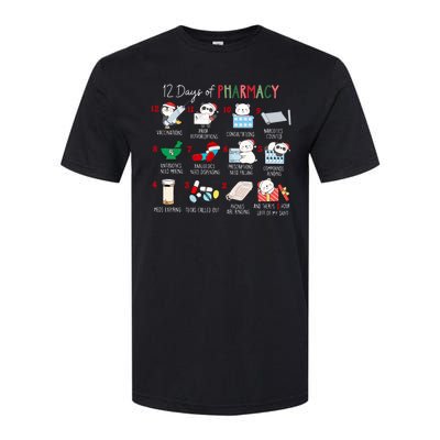 12 Days Of Pharmacy Christmas Pharmacist Tech Medication Softstyle® CVC T-Shirt