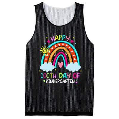 100th Day Of Kindergarten School Rainbow 100 Days Smarter Mesh Reversible Basketball Jersey Tank