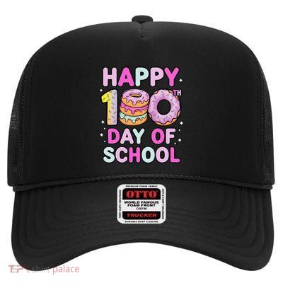 100 Days Of School Costume Teacher Student 100th Day High Crown Mesh Back Trucker Hat