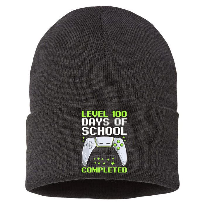 100 Days Of School Gamer Sustainable Knit Beanie