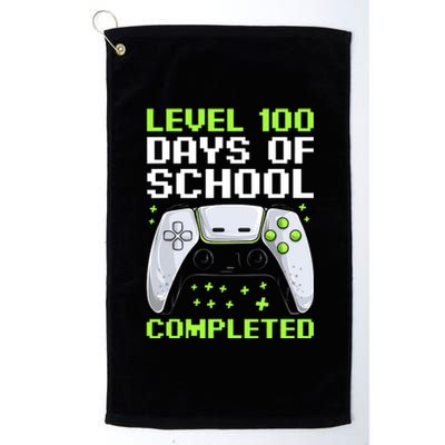 100 Days Of School Gamer Platinum Collection Golf Towel