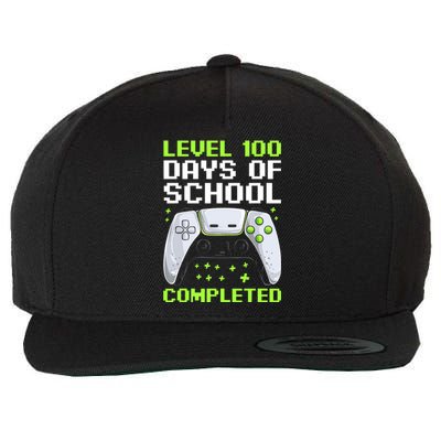 100 Days Of School Gamer Wool Snapback Cap