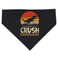 1st Day Of Kindergarten Im Ready To Crush Dinosaur Boy USA-Made Doggie Bandana