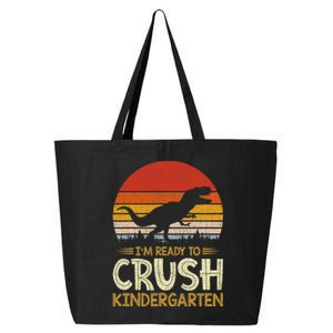 1st Day Of Kindergarten Im Ready To Crush Dinosaur Boy 25L Jumbo Tote