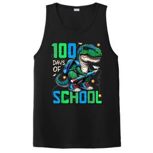 100 Days Of School Trex 100 Days Smarter 100th Day Of School PosiCharge Competitor Tank