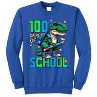 100 Days Of School Trex 100 Days Smarter 100th Day Of School Sweatshirt