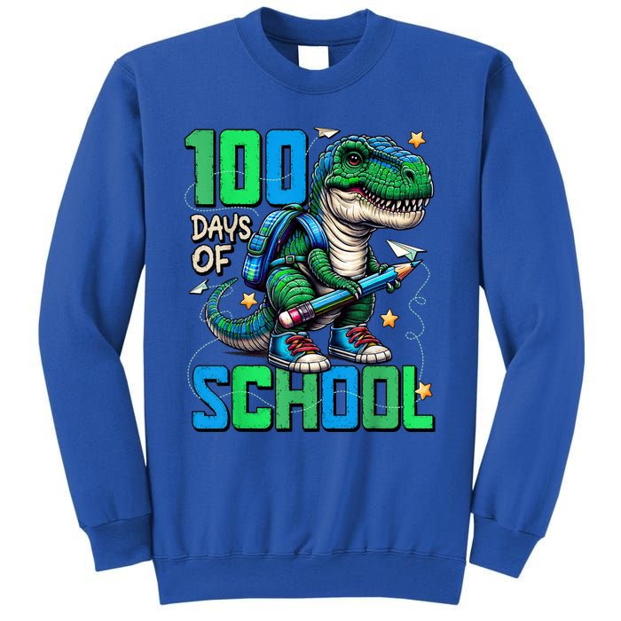 100 Days Of School Trex 100 Days Smarter 100th Day Of School Sweatshirt