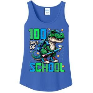 100 Days Of School Trex 100 Days Smarter 100th Day Of School Ladies Essential Tank