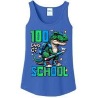 100 Days Of School Trex 100 Days Smarter 100th Day Of School Ladies Essential Tank