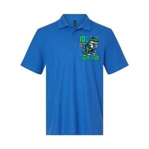 100 Days Of School Trex 100 Days Smarter 100th Day Of School Softstyle Adult Sport Polo