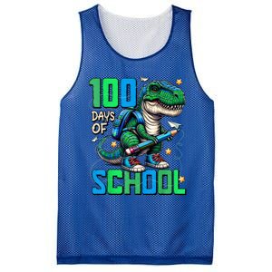 100 Days Of School Trex 100 Days Smarter 100th Day Of School Mesh Reversible Basketball Jersey Tank