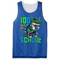 100 Days Of School Trex 100 Days Smarter 100th Day Of School Mesh Reversible Basketball Jersey Tank