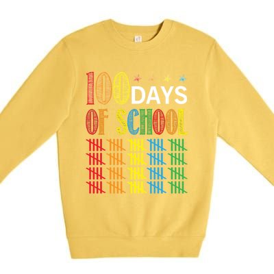 100 Day Of School Premium Crewneck Sweatshirt