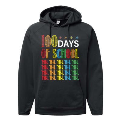 100 Day Of School Performance Fleece Hoodie