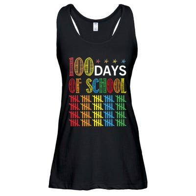 100 Day Of School Ladies Essential Flowy Tank