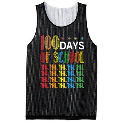 100 Day Of School Mesh Reversible Basketball Jersey Tank