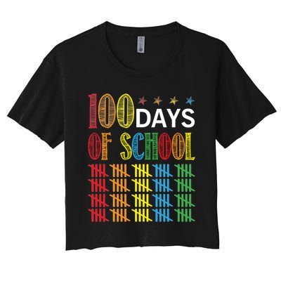 100 Day Of School Women's Crop Top Tee