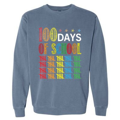 100 Day Of School Garment-Dyed Sweatshirt