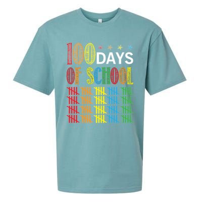 100 Day Of School Sueded Cloud Jersey T-Shirt