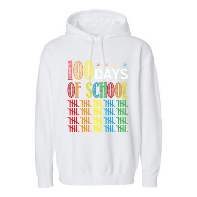 100 Day Of School Garment-Dyed Fleece Hoodie