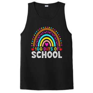 100 Days Of School Rainbow 100 Days Smarter Teacher Student PosiCharge Competitor Tank