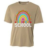 100 Days Of School Rainbow 100 Days Smarter Teacher Student Cooling Performance Crew T-Shirt