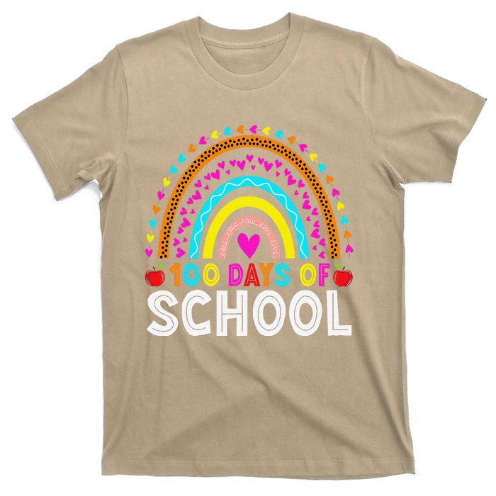 100 Days Of School Rainbow 100 Days Smarter Teacher Student T-Shirt