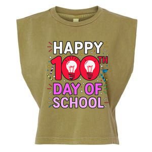 100 Days Of School Costume Teacher Student 100th Day Garment-Dyed Women's Muscle Tee