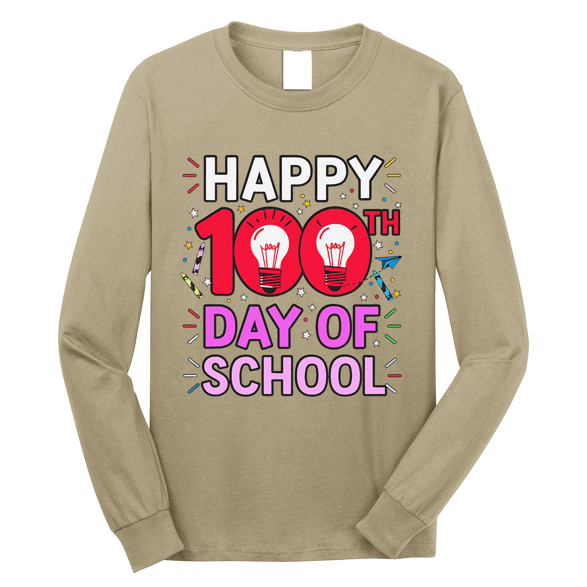 100 Days Of School Costume Teacher Student 100th Day Long Sleeve Shirt