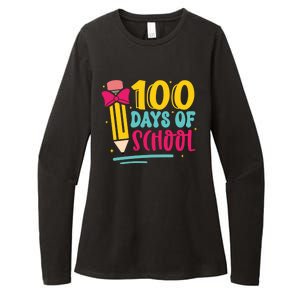 100 Days Of School Cute Education Womens CVC Long Sleeve Shirt