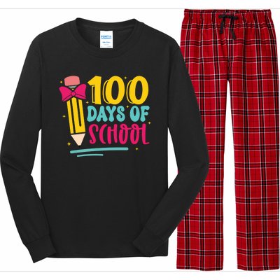 100 Days Of School Cute Education Long Sleeve Pajama Set