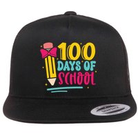 100 Days Of School Cute Education Flatbill Hat