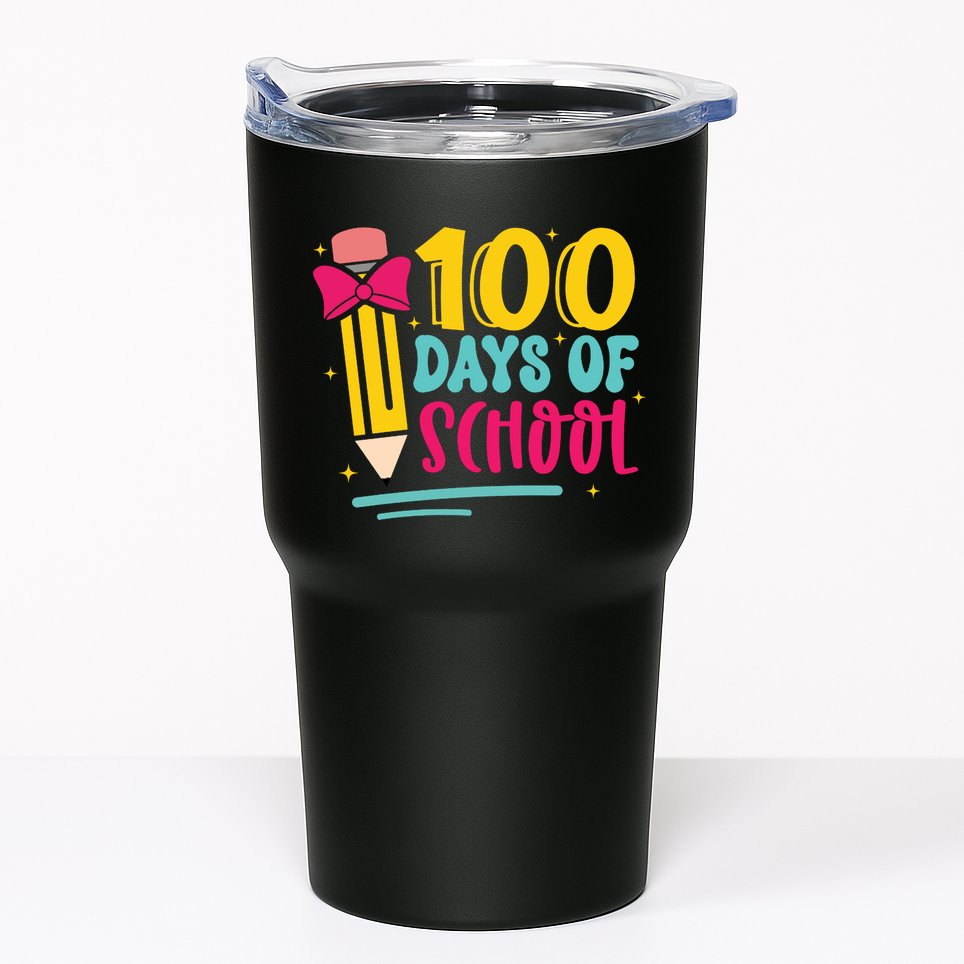 100 Days Of School Cute Education Tumbler