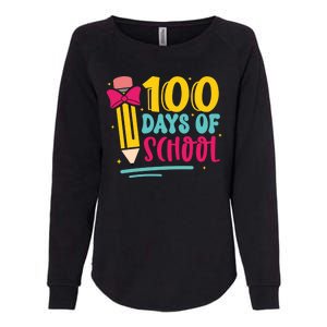 100 Days Of School Cute Education Womens California Wash Sweatshirt