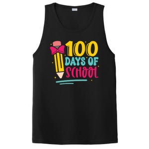 100 Days Of School Cute Education PosiCharge Competitor Tank