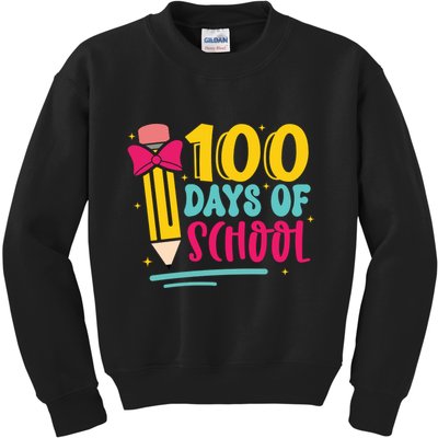 100 Days Of School Cute Education Kids Sweatshirt