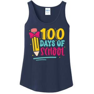 100 Days Of School Cute Education Ladies Essential Tank