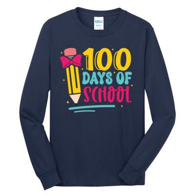 100 Days Of School Cute Education Tall Long Sleeve T-Shirt