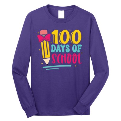 100 Days Of School Cute Education Long Sleeve Shirt