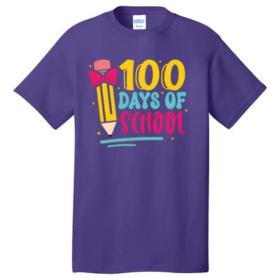 100 Days Of School Cute Education Tall T-Shirt