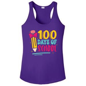 100 Days Of School Cute Education Ladies PosiCharge Competitor Racerback Tank