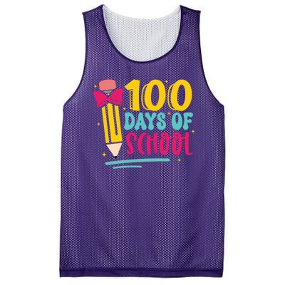 100 Days Of School Cute Education Mesh Reversible Basketball Jersey Tank