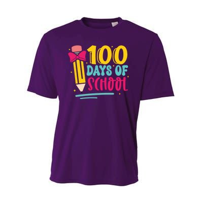 100 Days Of School Cute Education Performance Sprint T-Shirt