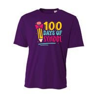 100 Days Of School Cute Education Youth Performance Sprint T-Shirt