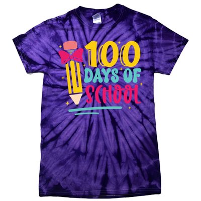 100 Days Of School Cute Education Tie-Dye T-Shirt