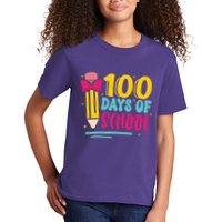 100 Days Of School Cute Education Kids T-Shirt