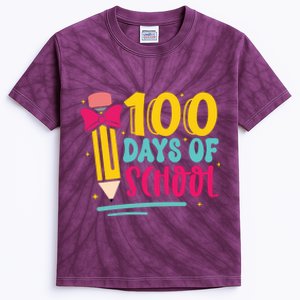 100 Days Of School Cute Education Kids Tie-Dye T-Shirt