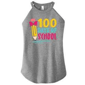 100 Days Of School Cute Education Women's Perfect Tri Rocker Tank