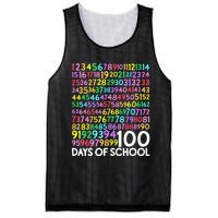 100th Day Of School Teacher 100 Days Math Numbers Mesh Reversible Basketball Jersey Tank